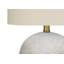 Lighting, H 20 po, lampe de table, béton gris, abat-jour ivoire / crème, contemporain-2059187105-2059187116