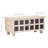 Storage Box White 43.3" x 15.7" x 17.7" Solid Acacia Wood