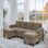 Canapé modulaire large avec repose-pieds Ranjeeta