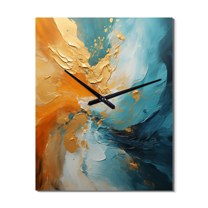 Horloge murale spirale abstraite, Petit