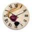 Horloge murale en bois massif Anaelise-2061605746