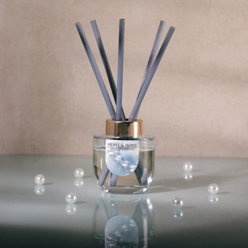 Alkinoi Reed Diffusers And Sticks, Cream, Plant/Floral