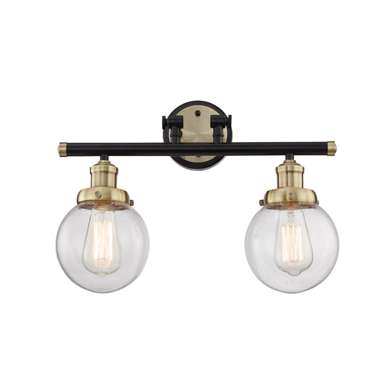 Helmsley 2 - noir clair avec laiton antique