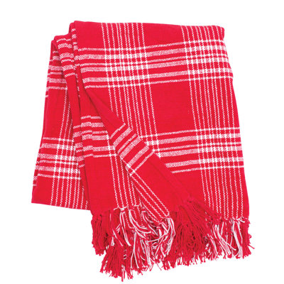 Essex Woven Throw Blanket with Fringe