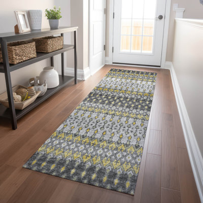 Tapis gris lavable à la machine de qualité supérieure AMF72