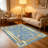 Classic Blue & Gold carpet-easy to clean, machine-washable, soft and comfortable; suitable for door mats, kitchens, living rooms, bedrooms, corridors, and laundry areas. Easy to clean, durable carpet for home decoration.-786929303
