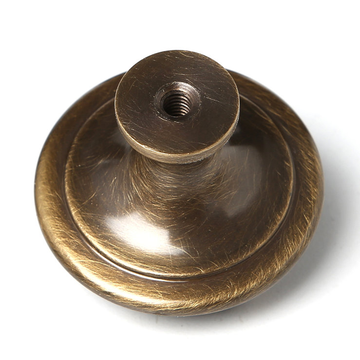 Ribbon and Reed Mushroom Knob, Antique English