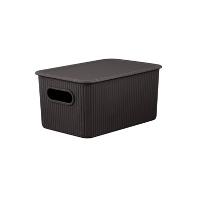 Plastic Ribbed Storage Baskets