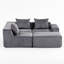 Canapé modulaire modulaire, canapé moderne avec repose-pieds assorti