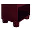 Table de chevet Jolene - rouge foncé