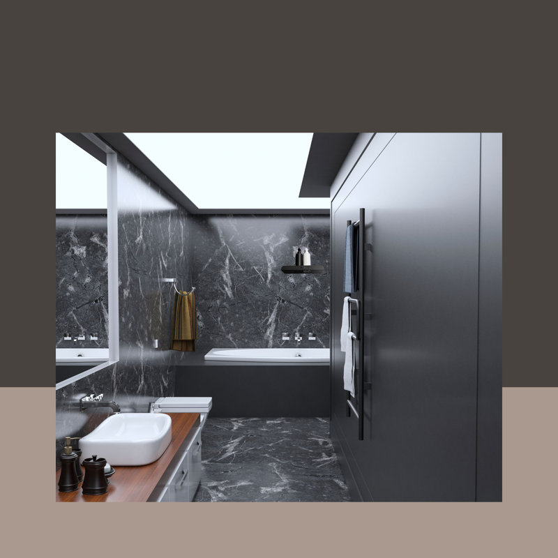 Étagère murale de salle de bain, conception perforée en métal, antirouille, H 3,93 po x l 11,8 po x P 1,25 po