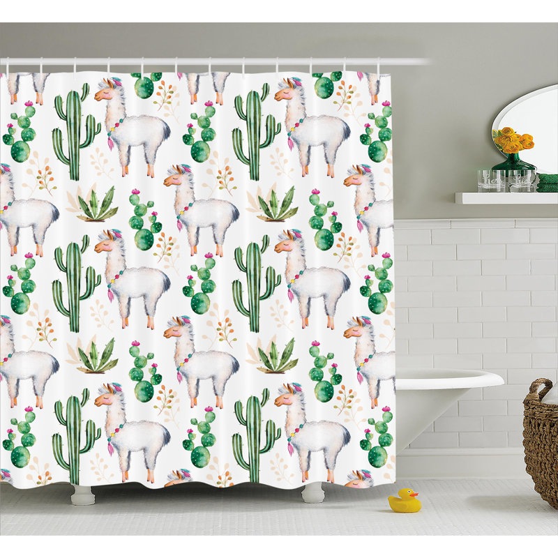 Rideau de douche à image de couleur moderne à motif de couleur moderne en south désert south Lindsey, H 75 po x l 69 po