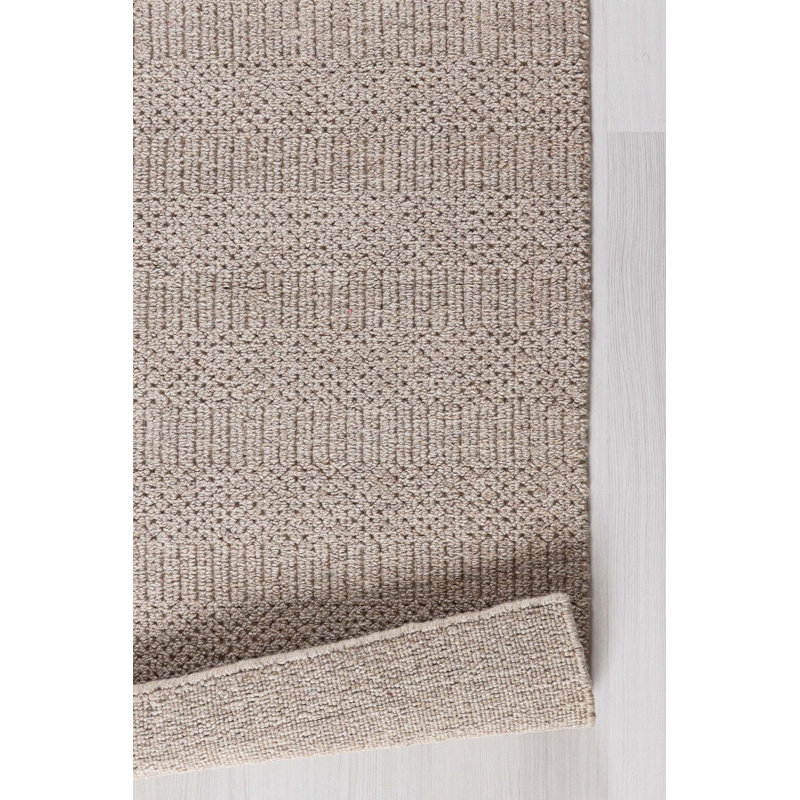 Branigans Solid Colour Wool Hand Woven Area Rug, Rectangle 200 x 290cm