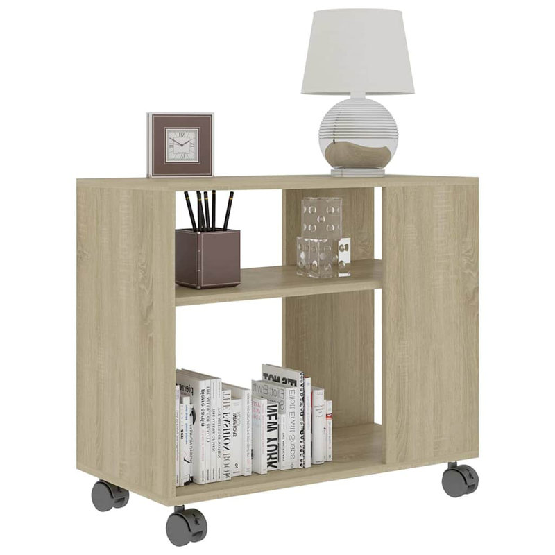 Aila Side Table 70x35x55 cm Engineered Wood, Sonoma Oak