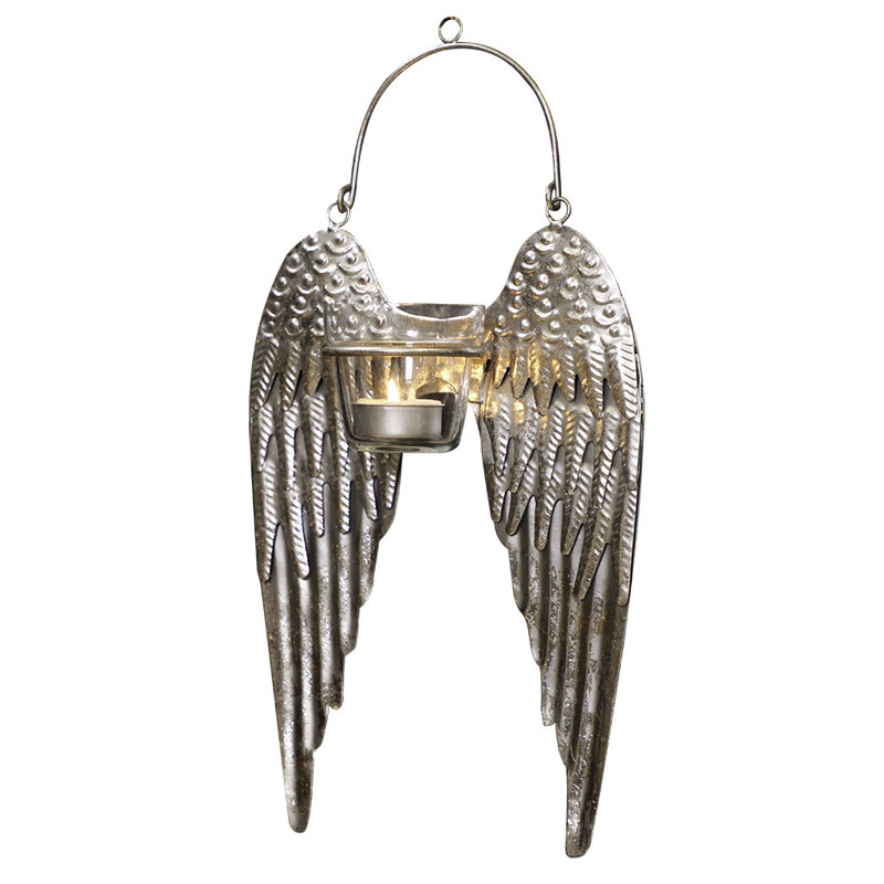 Metal Wall Votive Holder, Silver