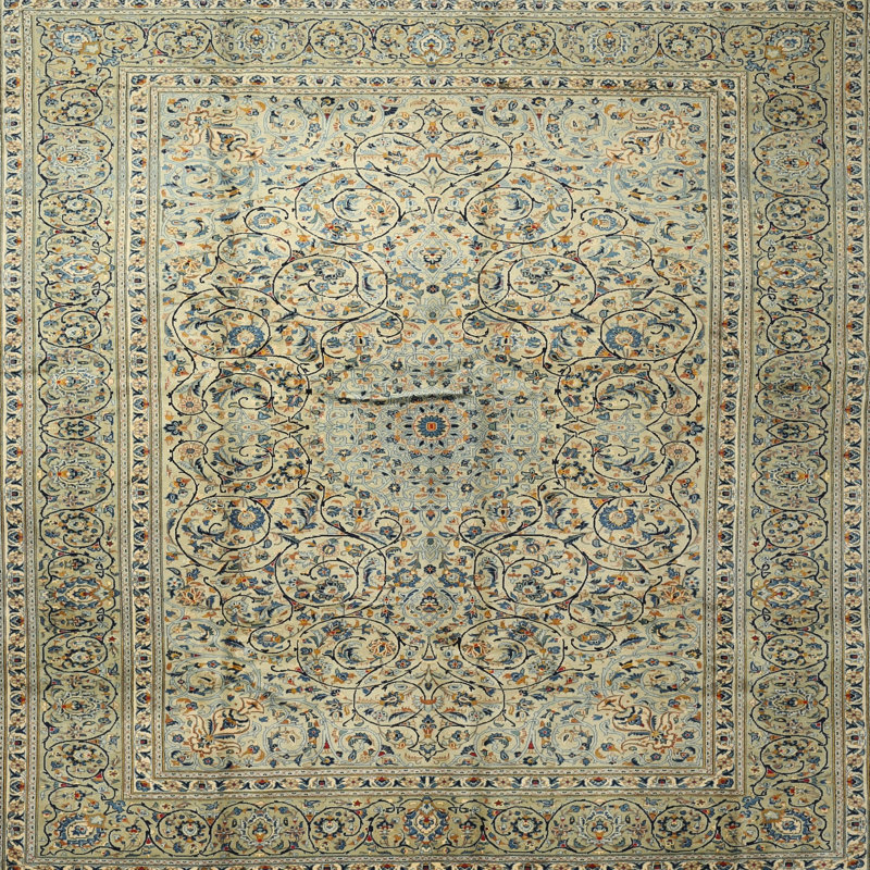 Tapis oriental gris, Rond 6 pi