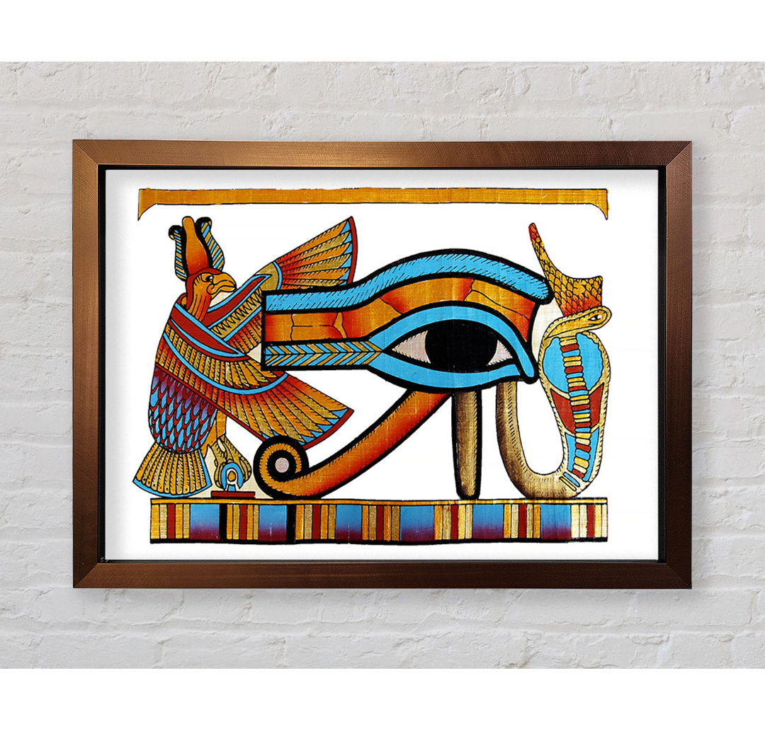 Gerahmtes Leinwandbild The Eye Of Horus