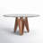 Amina Round Glass Top Dining Table