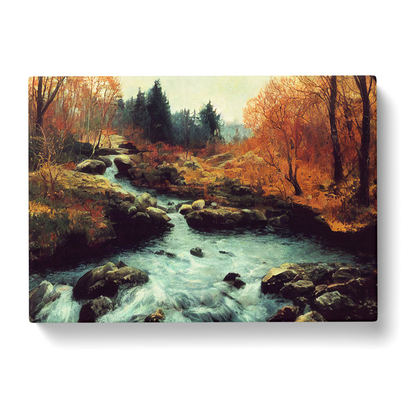 Desirable Forest Stream - Wrapped Canvas, 40cm H x 60cm W x 3cm D