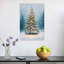 «Christmas Tree Peaceful Serene Tranquil Christmas Tree Evergreen Tree Forest Landscape», reproduction d'art mural-129720637