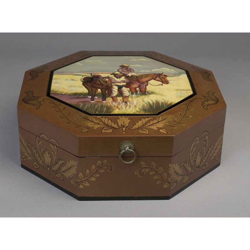 Cowboys Octagonal Decorative Box