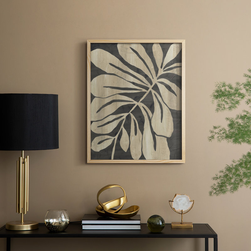 " Bold Leaf Fossil II ", Natural, 11" H x 9" W