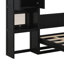 Grand lit escamotable mural avec bureau-990815604