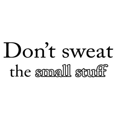 Donaway Text & Numbers Wall Decal