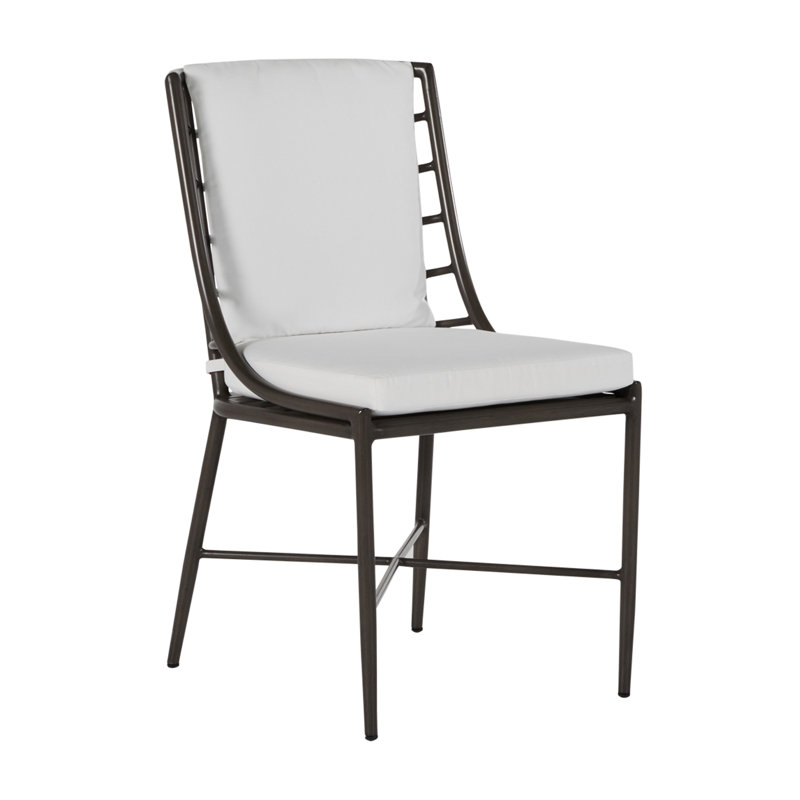 Chaise d'appoint en aluminium Carmel - Gris ardoise, Dentelle Rollo, Pas de soudure