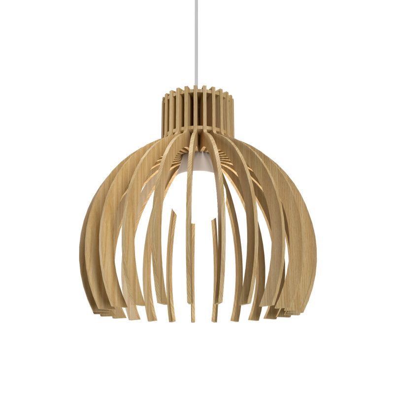 Stecche Di Legno 1 - Light Pendant, 8.66" H x 8.46" W x 8.46" D, Sand