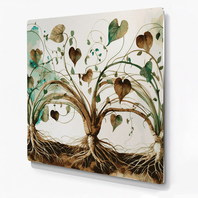 Légumes, art mural en métal beige Ahipa, H 12 po x l 12 po