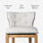 Maven Lane Hugo Stool with Fabric Upholstery-61984045-61984044