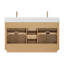 Ensemble de meuble-lavabo double 60 "avec miroir Adela-446898967-446898966-439034449