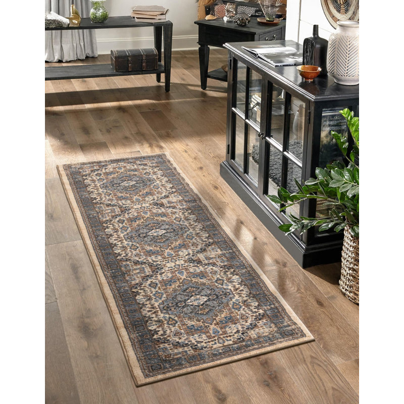 Tapis Qasr Tendria, Tapis de couloir 2 pi 2 po x 10 pi