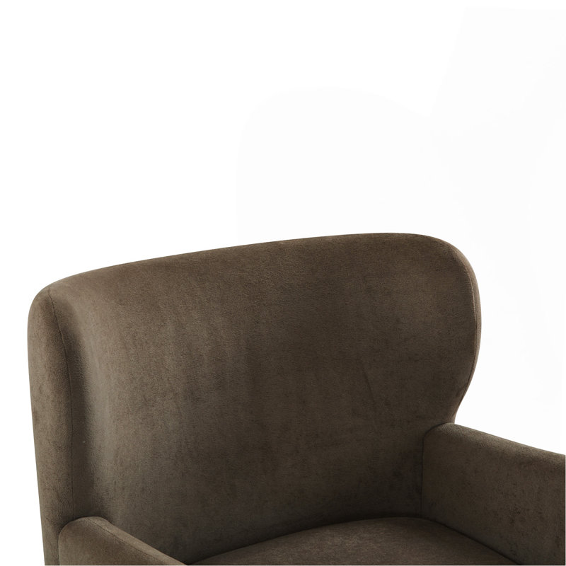 Fauteuil club à oreilles rembourré