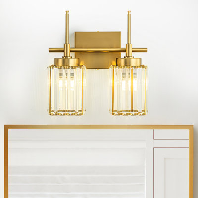 Bathroom Light Bar Joossnwell 24 Inch Gold LED Vanity Light - Dimmable Ing 16W 3000K Warm White Bathroom Mirror Light - View #12