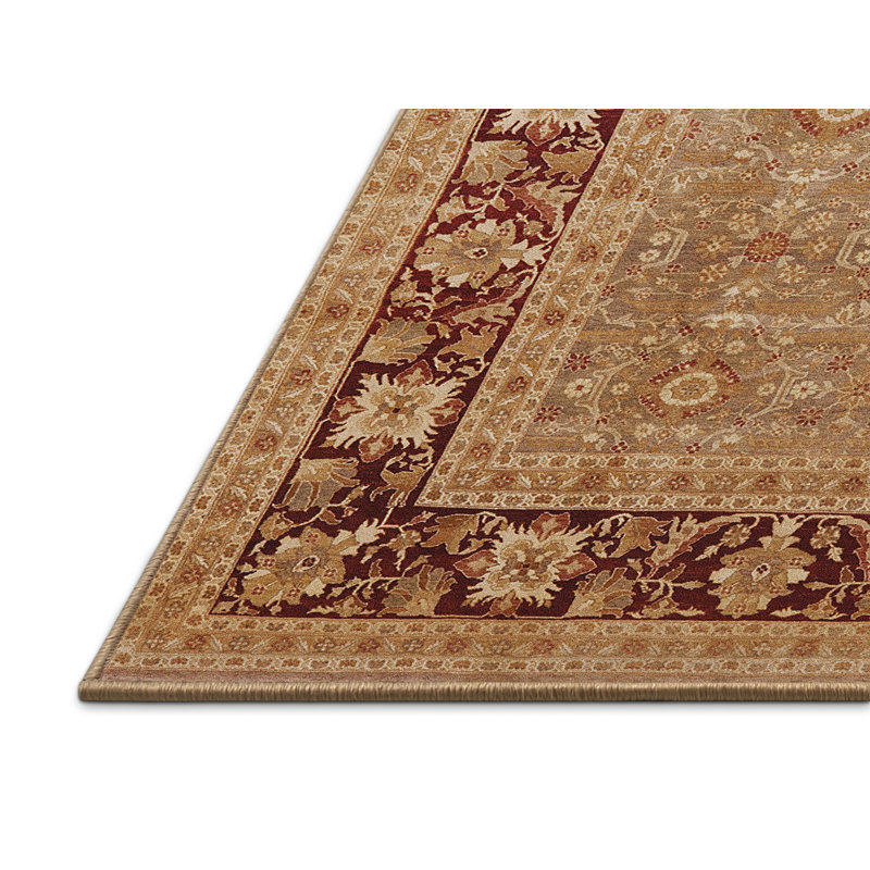 Tapis oriental rouge / beige Kakig, Tapis de couloir 2 pi x 5 pi