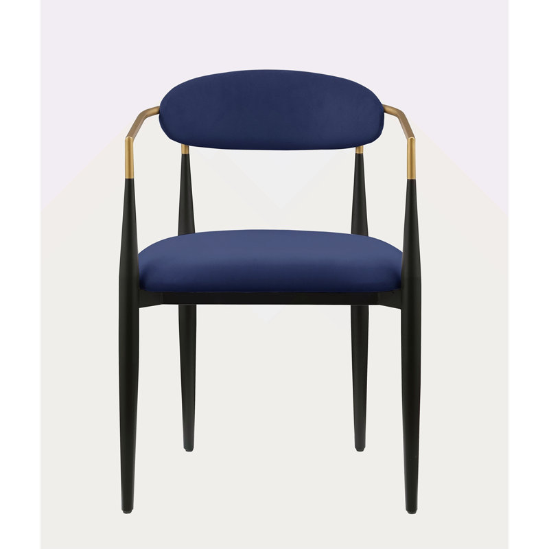 Ensemble de chaises rembourrées 2 pièces, Noir