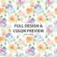 Ensemble de literie 5 pièces Floral - Ensemble de housse de couette et coussin décoratif Green Cloud Garden Flowers-124112579