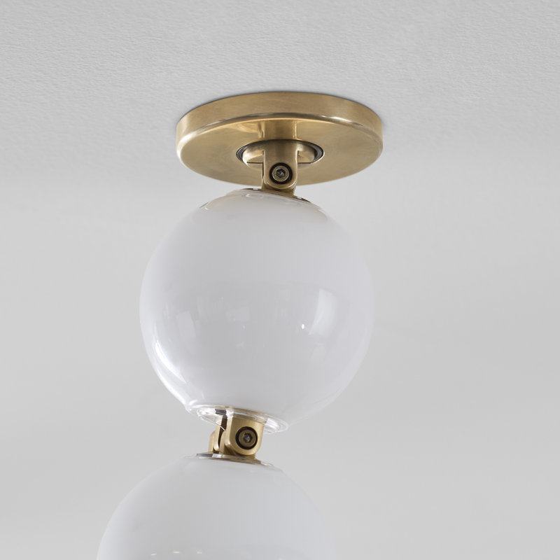 Perle 240 Chandelier, Hand Rubbed Antique Brass, 2700K
