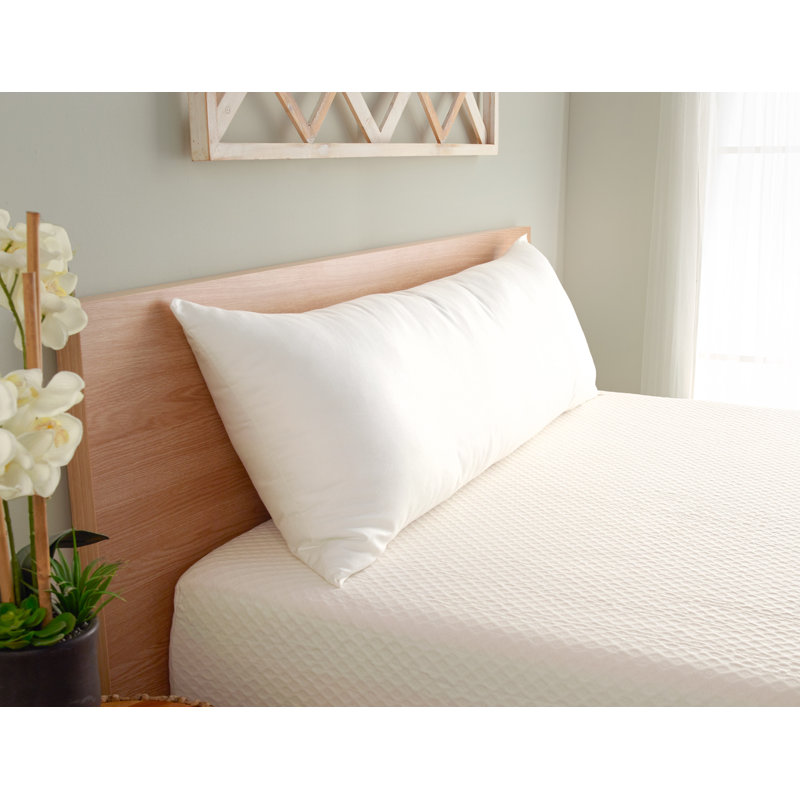 Peaceful Dreams White Cotton Down Alternative Body Pillow