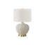 Lighting, 21 po, lampe de table, abat-jour, résine crème, transitionnel