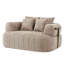Chaise d'appoint contemporaine sans cadre avec support en métal, méridienne rembourrée Boucle-130090576