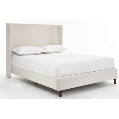 54" Headboard King Bed In Upholstery - Metal Frame, Bedroom Staple, Box Spring Needed, Effortless Put Up Size With Soothing Upholstered Construction, Essential, Required, Easy Assembly Layouts