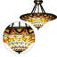 Luminaire suspendu 3 lumières Tiffany