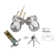 Zinc Alloy Lock Set Door Knob Handle Entry Lever Handle Deadbolt Dummy Lock Home