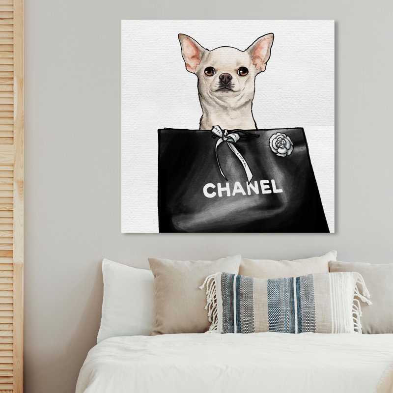 Chihuahua Glam - Impression sur toile, H 40 po x l 40 po