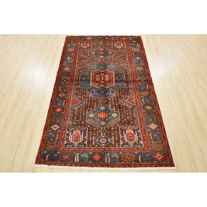 Tapis unique brun de 4 pi 2 po x 6 pi 9 po