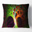 Arbre psychédélique vert magique - coussin imprimé abstrait-30731019-30731023