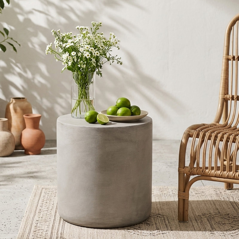 Outdoor Concrete Side Table